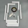 Flat Mount Kit for Starlink Gen 3 Standard Antenna- Speed Mount 1.9in Ultra Low Profile for Campers and RVs - (White ABS) view 2