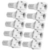 10pcs 90 Degree White PCB BNC Connector Board 2P Adapter for CCTV Systems, Suitable for low frequency with good oxidation and stable conductivity view 3