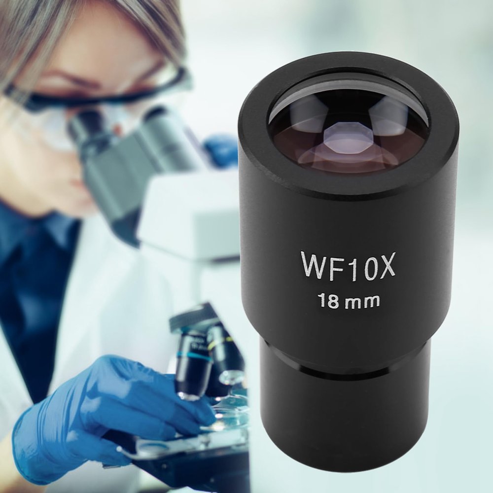 10X Widefield Eyepiece for Biological Microscopes, Bright and Clear Image, Eyesight, Larger View Field, Fits Most 23.2mm Lens Cone