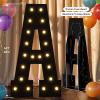 LOBOOM Giant Marquee Light Up Letters M, Large Mosaic Letters Sign 4 Feet Tall for Birthday Party Grad Prom Party Decoration Wedding Event Baby Shower view 2