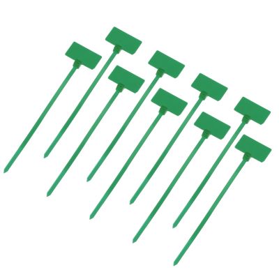 MECCANIXITY 250pcs Marker Cable Zip Ties, 4 Inch Self-Locking Nylon Labels Zip Tie Wraps, Wire Tags Ties Straps for Indoor and Outdoor, 3/32",Green