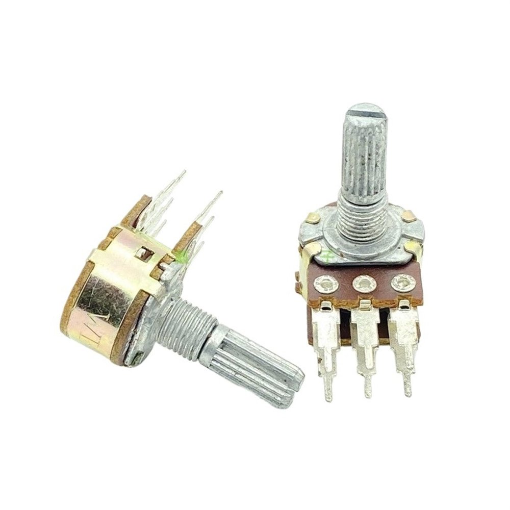 5Pcs/Lot 16 Type B50K 6-pin Dual Computer Speaker Power Amplifier Stereo High and Low Volume Potentiometer Long Foot