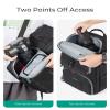 BAGSMART Camera Bag for Photographers, Professional Camera Bag Fits up to 15.6" Laptop, DSLR/Drones/Tripod Camera Case with Rain Cover, Grey view 3