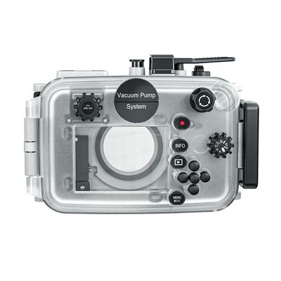 Mcoplus 60m/195ft Professional Underwater Camera Scuba Case Waterproof Diving Housing for Om System tg7 Olympus Tough TG-7 (White)