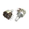 Aihexun 2Pcs/Lot R1210G 12 Type 6-pin Dual B50K B503 Speaker Amplifier Sound Volume Potentiometer 15mm Handle view 3