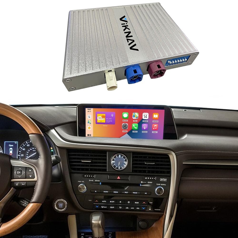 for Lexus RX 2016-2019 / ES NX 2015-2017 / CT 2014-2020 / is 2013-20220 / RC 2016-2018 Wireless CarPlay Android Auto Linux Interface Box Fit for Original Car Radio Upgrade GPS Navigation