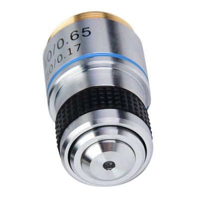 40X Achromatic Objective Lens Aluminum Alloy Shell, Eliminate Reflections, Increase Contrast, Clear Images, Biological Microscope