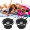 3in Car Midrange Speaker 100W Maximum Power Silver Black Universal Design view 1