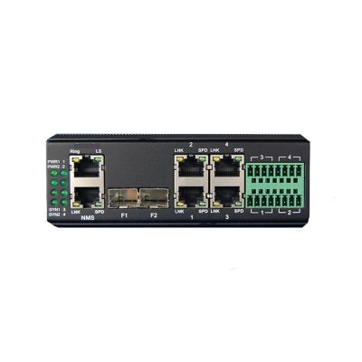 BAISULI Industrial Din Rail Switch Gigabit Ethernet Industrial Grade 4 Port Gigabit Ethernet + 4 Port Serial + 2 Gigabit SFP
