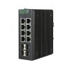 BAISULI Industrial Din Rail Switch Gigabit Ethernet L2 Switch Industriel Managed Din Rail 8 Port Gigabit Ethernet Industrial Switch with 4 SFP view 1