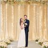 10ft x 10ft Champagne Chiffon Backdrop Curtain with Lights String for Parties,2 Panels Sheer Chiffon Curtain Wedding Backdrop with Lights for Baby Shower Birthday Ceremony Reception Home Decorations view 3