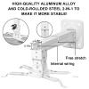 2-Be-Best Heavy Duty Projector Mount Max Load 45lbs / 21kg Extendable 16-24in / 40-60cm Projectors Ceiling Mount Universal Projector Mounts Angle Adjustable Strong White view 4