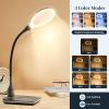 10X 15X Magnifier with Light and Stand, 2-in-1 Large Magnifier Lamp with Clamp, 3 Color Stepless Dimming, 360 Flexible Gooseneck Hands-Free Magnifying Light for Close-Up Work, Crafts, Hobbies view 4