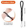 JIEYAO Adjustable Camera Wrist Strap, Black Hand Strap Lanyard, Soft Nylon Wristlet Straps Rope Camera Hand Strap for Camera Phone Case Keys Keychain USB Flash Drive Flashlight Glove Leash view 3