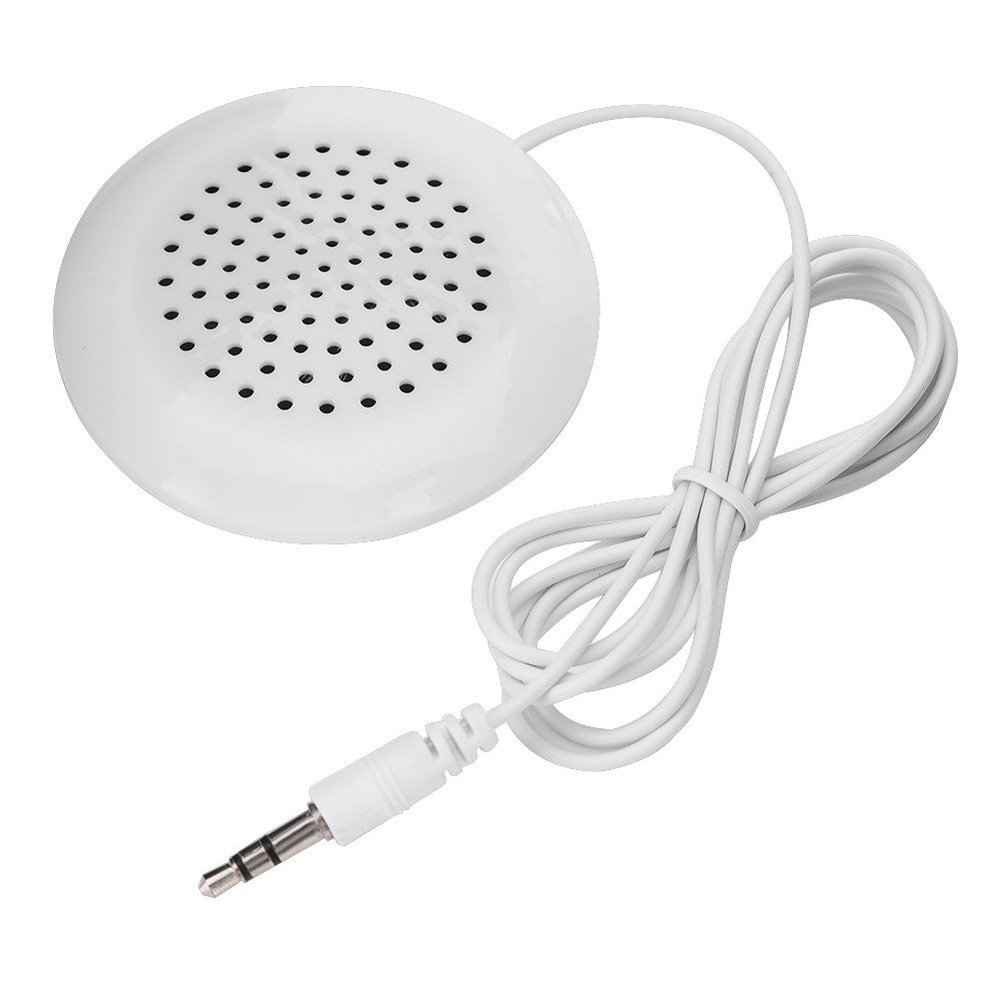 2pcs Mini Speaker, 3.5mm DIY Portable Under Pillow Speakers with Stereo Sound HiFi Speaker, Pillow Speakers for MP3, MP4, CD Player, Mobile Phone Portable CD
