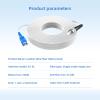 Buacoz Indoor Fiber Patch Cable,(60ft/18Meters) Single Mode Simplex 9/125um FTTH Fiber Optic Cable Jumper Optical Patch Cord, SC/UPC to ST/UPC Fiber Optic Internet Leather Cable LSZH White view 2