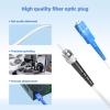 Buacoz Indoor Fiber Patch Cable,(60ft/18Meters) Single Mode Simplex 9/125um FTTH Fiber Optic Cable Jumper Optical Patch Cord, SC/UPC to ST/UPC Fiber Optic Internet Leather Cable LSZH White view 3