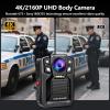 CAMMHD V8-128GB 4K Body Camera with Audio and Video Recording, 2160P Body Cam Two Battery 4400mAh Work 14H, H.265 Video Recorder, IP68 Waterproof, Night Vision Police Body Camera with Charging Dock view 2