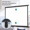 Desk Top Projection Screen, Pull Down Projector Screen, 40-50 inch Indoor Outdoor PVC Floor Standing Mobile Video Projection Screen 16:9/4:3 for Home Cinema, School Meetings(4:3 50in) view 3