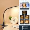 15X Magnifying Glass with Light and Stand, 3 Color Modes Dimmable Table Lighted Magnifier with Clamp, Flexible Gooseneck Desk Lamp Hands Free for Close Works, Crafts, Hobby view 4