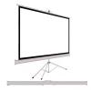 Portable Projector Screen Tripod Stand Wrinkle-Free Height Adjustable Mobile Projection Movie Screen for Indoor & Outdoor, Tripod Automatic Spring Loaded Rolling, White Matte Canvas(72in) view 1