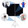 Portable Projector Screen Tripod Stand Wrinkle-Free Height Adjustable Mobile Projection Movie Screen for Indoor & Outdoor, Tripod Automatic Spring Loaded Rolling, White Matte Canvas(72in) view 4