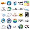 102Pcs Fishing Sticker Set: Reel in Adventure with Waterproof Vinyl Decals for Laptop, Car, Skateboard, Scrapbook view 4