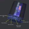 Pure Sine Wave Inverter,12V/24V DC to 120V AC Converter with LCD Display for Home Emergency,Outdoor,etc (ZX-1000W) view 2