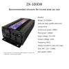 Pure Sine Wave Inverter,12V/24V DC to 120V AC Converter with LCD Display for Home Emergency,Outdoor,etc (ZX-1000W) view 3