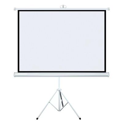 60"/70" Projection Screen 16:9 HD Projector Screens Pull Down with Tripod Stand for Home Cinema, Meeting Presentation, Indoor Outdoor Portable Projector Movie Screen for Garden(4:3 72in)