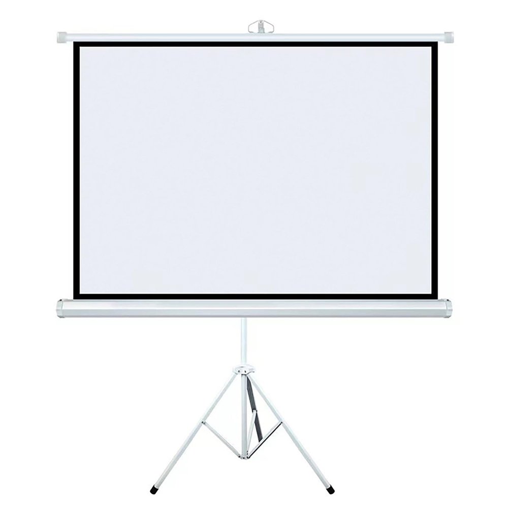 60"/70" Projection Screen 16:9 HD Projector Screens Pull Down with Tripod Stand for Home Cinema, Meeting Presentation, Indoor Outdoor Portable Projector Movie Screen for Garden(4:3 72in)