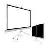 ROFBIHG Projector Screen and Stand 16:9 HD 160 Viewing Angle Wrinklefree Tripod Screen Pull Up Foldable Stand for Home Cinema Theater Presentation Education Outdoor Indoor Public Display(16:9 72in) view 1