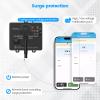 Wi-Fi Smart Power Failure Alarm with Surge Protector, Remotely Monitor and Control Your Refrigerator Via App, Ensuring The Safety of Refrigerator and Food Stored Inside, Black view 4