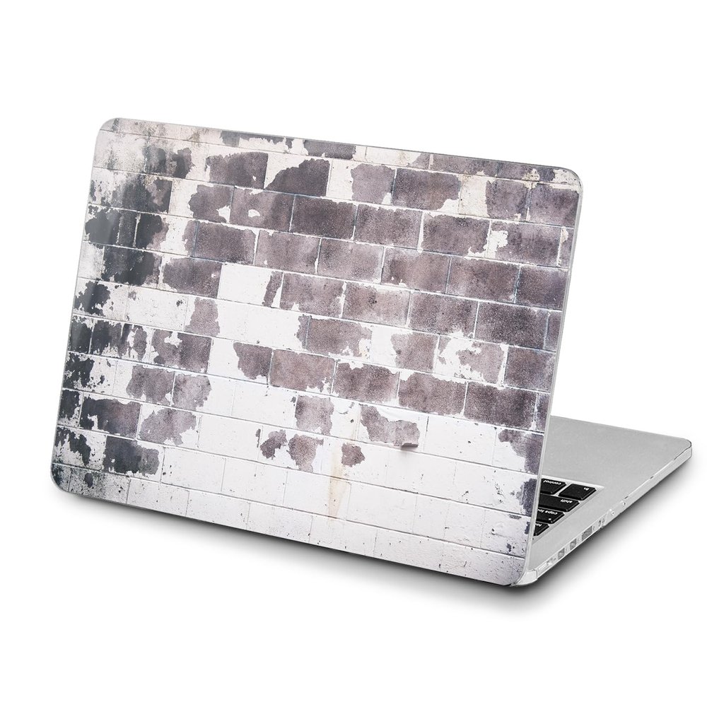 Cavka Hard Case Compatible for MacBook Pro 16 14 M3 M2 2023 M1 Pro 13 2022 Air 13 2021 Retina 2020 Mac 11 12 Cover Design Wall Top Gray Trend Print Old Texture Bricks Touch Bar Urban t0380