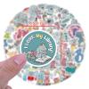 120pcs Elephant and Piggie Stickers Aesthetic Waterproof Stickers Luggage Skateboard Water Bottle Stickers Decal Bicycle Bumper Snowboard Decorate Gift. view 3