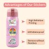 120pcs Elephant and Piggie Stickers Aesthetic Waterproof Stickers Luggage Skateboard Water Bottle Stickers Decal Bicycle Bumper Snowboard Decorate Gift. view 4