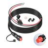 010-11425-01 Threaded Power Cable 6ft./1.8m - fit for Garmin GLS, GPSMAP, GSD, LiveScope - Include Locking Ring, Replace for Garmin 010-11425-01 Threaded Power Cable f/GLS 10 view 1