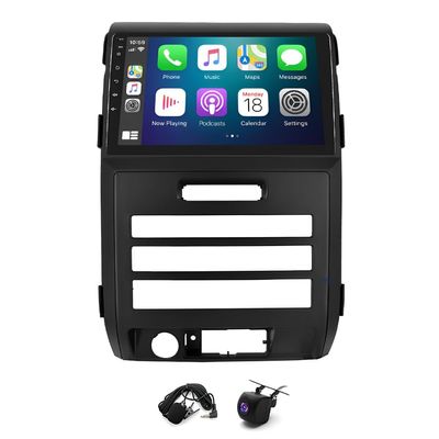 9" Android 13 Double Din Car Stereo w/Carplay Android Auto for Ford for F150 F-150 2009-2014(Automatic) IPS Car Audio Receiver w/WiFi GPS Bluetooth Backup Camera Mic,SWC/AV in/FM Radio Receiver