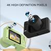 Digital Camera, 4K 96MP Autofocus HD Compact Camera with Dual Cameras, 8X Digital Zoom 2.4 Inch Screen, Anti Shake, for Beginners (Black) view 4
