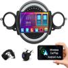 9" Android 13 Double Din Car Stereo with Wireless Carplay Android Auto for Mini Cooper R56 2007-2014 IPS Car Audio Receiver w/WiFi GPS Bluetooth AHD Backup Camera Mic,SWC/AV in/FM Radio Receiver view 1