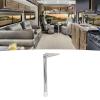 304 Stainless Steel Marine Seat Legs with 90 Degree Adjustable Swing Leg for Boat Yacht RV, White Rubber Tip 13in Long 1in Diameter Tube for Bench Boat Seats Folding Boat view 2