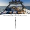 304 Stainless Steel Marine Seat Legs with 90 Degree Adjustable Swing Leg for Boat Yacht RV, White Rubber Tip 13in Long 1in Diameter Tube for Bench Boat Seats Folding Boat view 4