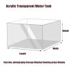 Creative Photography Tray Acrylic Display Cabinet, Transparent Shallow Water Tank Cosmetics Advertising Shooting Props, Thickness 5mm Storage Tray(7.9x3.9x7.9in) view 2