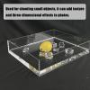 Creative Photography Tray Acrylic Display Cabinet, Transparent Shallow Water Tank Cosmetics Advertising Shooting Props, Thickness 5mm Storage Tray(7.9x3.9x7.9in) view 3