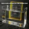 Creative Photography Tray Acrylic Display Cabinet, Transparent Shallow Water Tank Cosmetics Advertising Shooting Props, Thickness 5mm Storage Tray(7.9x3.9x7.9in) view 4