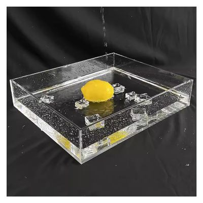 Acrylic Box Transparent Display Box Fish Tank Storage Box Drawer Tray Photography Props Shooting Sink(20x15x30cm/7.9x5.9x11.8in)