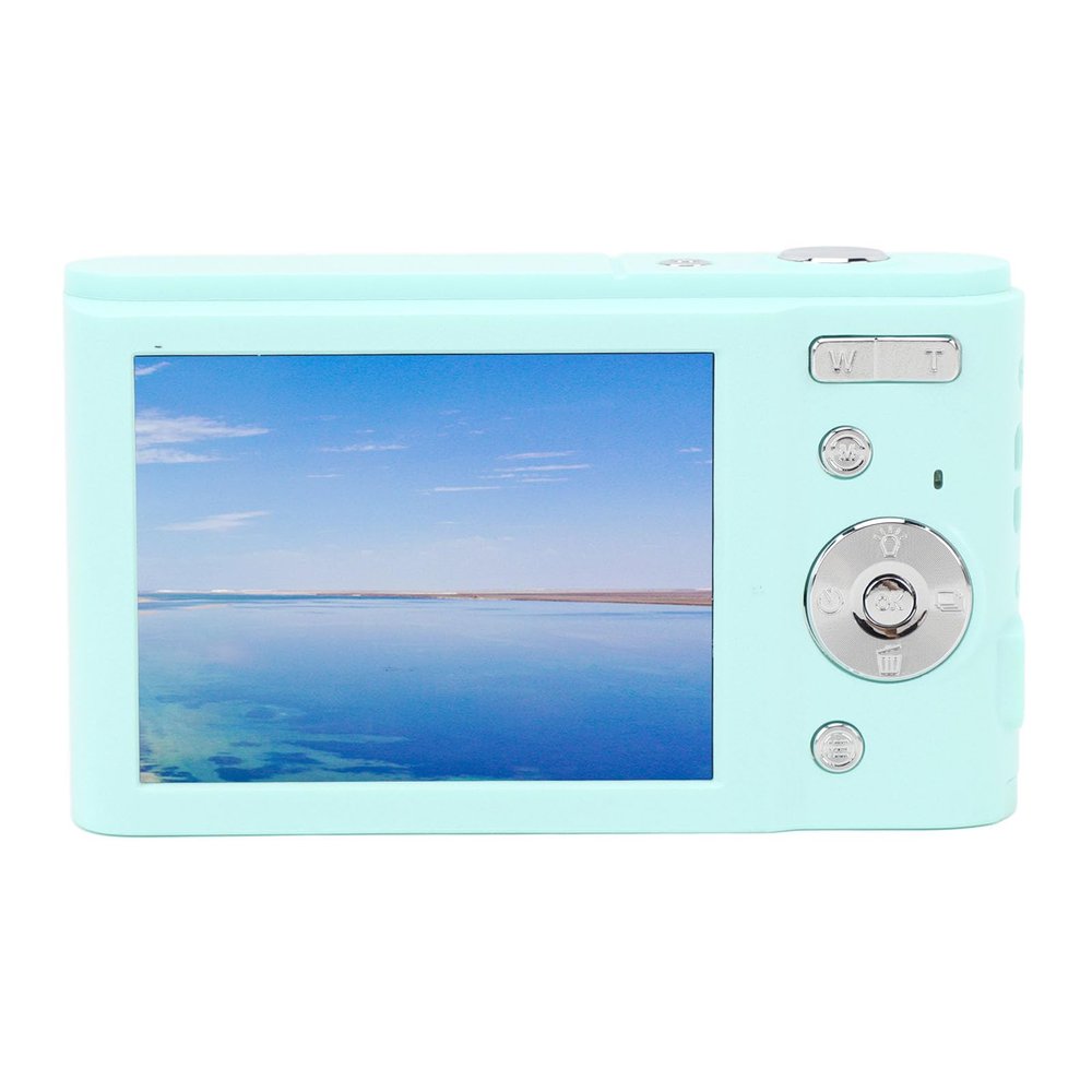 Digital Camera, 2.7K 48MP Autofocus HD Compact Camera with Dual Cameras, 16X Zoom Travel Portable Compact Camera for Teens Students Beginner (Light Green)