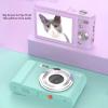 Digital Camera, 2.7K 48MP Autofocus HD Compact Camera with Dual Cameras, 16X Zoom Travel Portable Compact Camera for Teens Students Beginner (Light Green) view 4