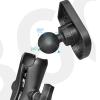 1.5 Inch Rubber Ball Fish Finder Mounting Plate, Universal Marine Electronic Plate for Ball Base Mount with Nylon Plate for Outdoor Fishing Kayak Boat view 4