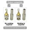Surveillance Camera Cables - 20Pcs BNC Male Connectors RG59 RG6 Screw-on Gold Plated Coaxial Terminal for CCTV Security Systems (D00004) view 2